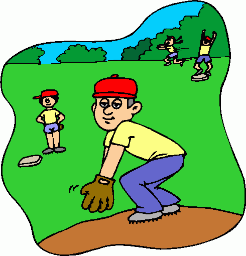 Kids Baseball Game Clipart