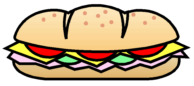 Subway sandwich clipart