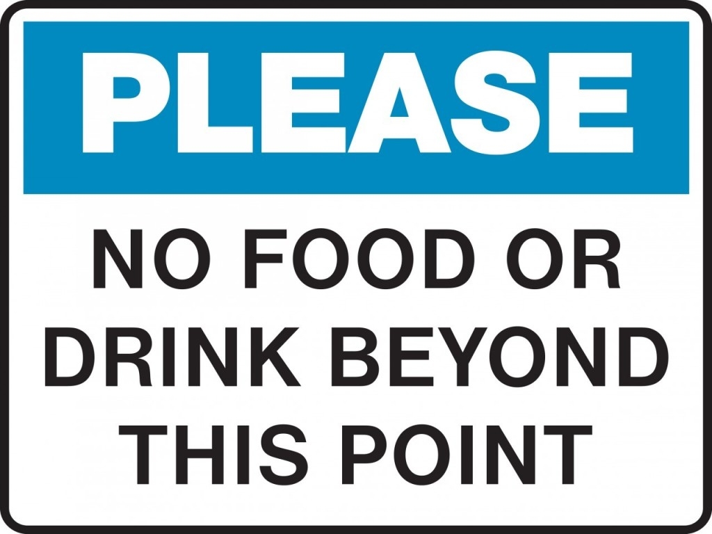 Clipart No Food Or Drink Allowed