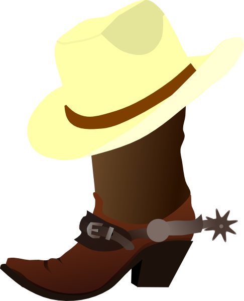 453 views Clipart cowboy boots and hat