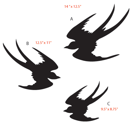 Bird Silhouette Stencils - ClipArt Best