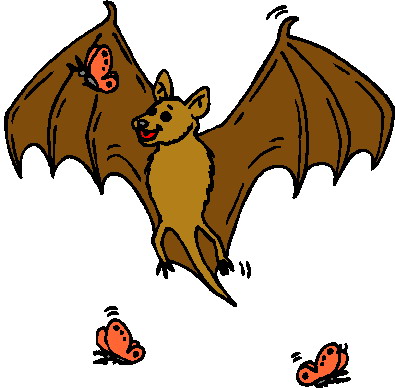 Bats clip art image #7827