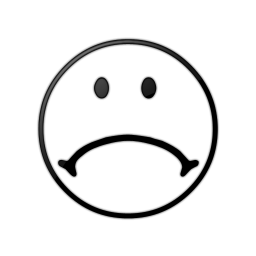 Sad face black and white clipart - ClipartFox