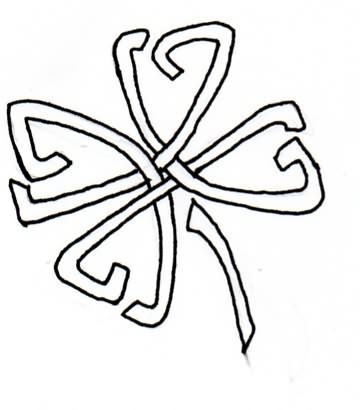 Nice Stencil Of Shamrock Celtic Tattoo Drawing | Golfian.com