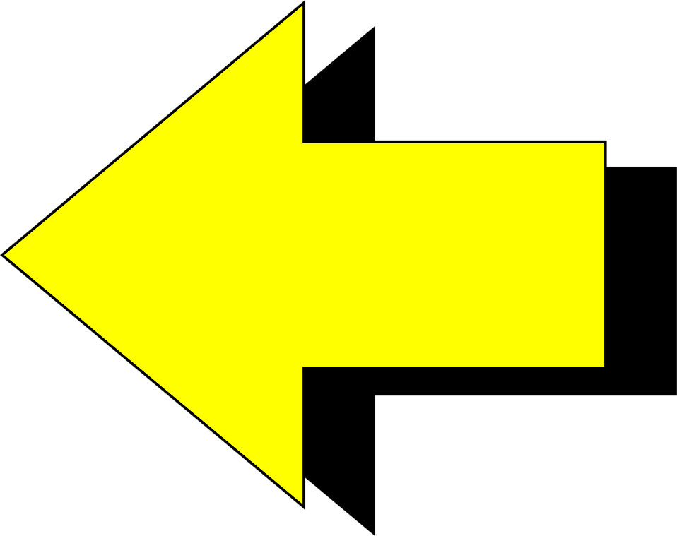 Arrow Yellow | Free Stock Photo | Illustration of a yellow left ...