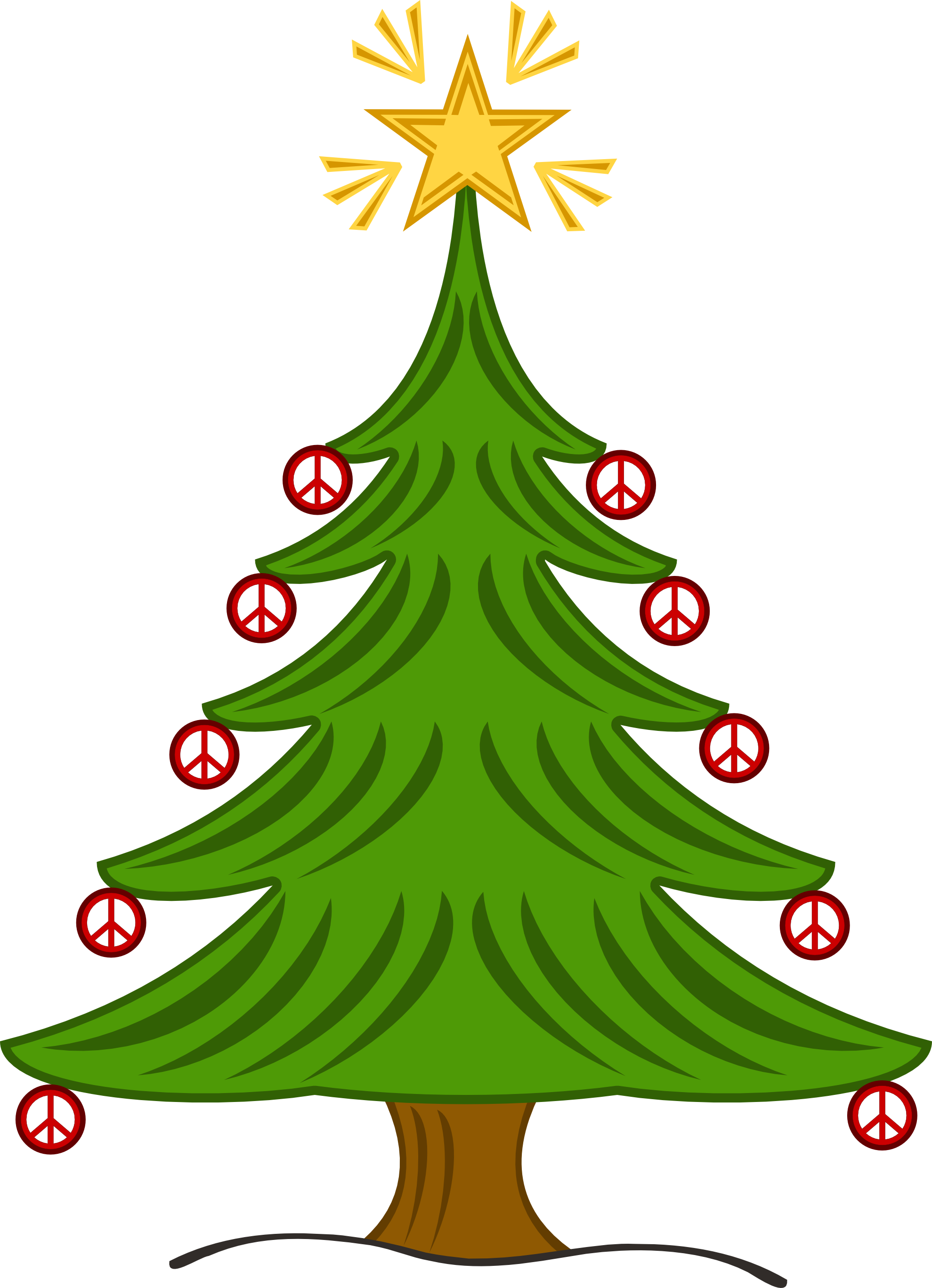 Christmas tree logo clipart