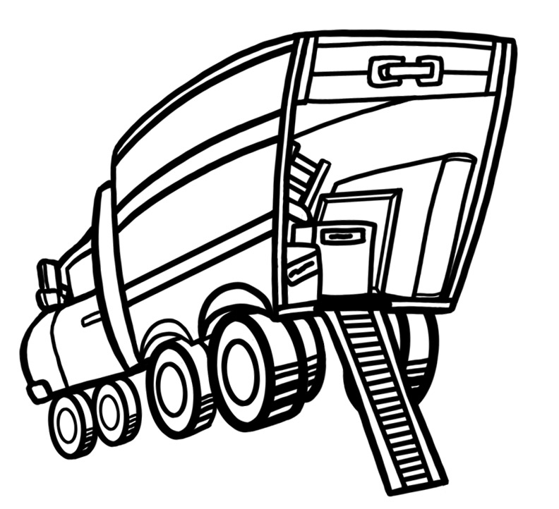 Moving van clipart images