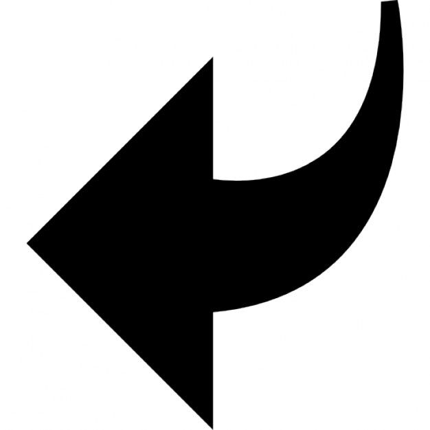 Arrow black shape pointing left, IOS 7 interface symbol Icons ...