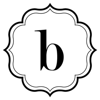 Monogram b clipart