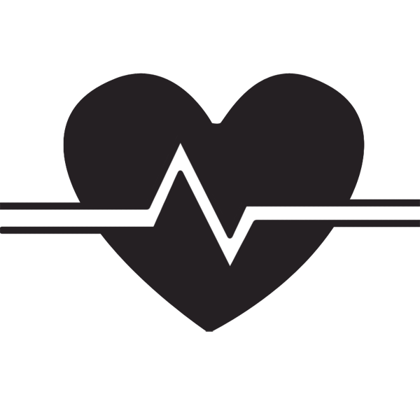 Heart rate outline clipart
