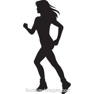 Running Silhouette Clipart