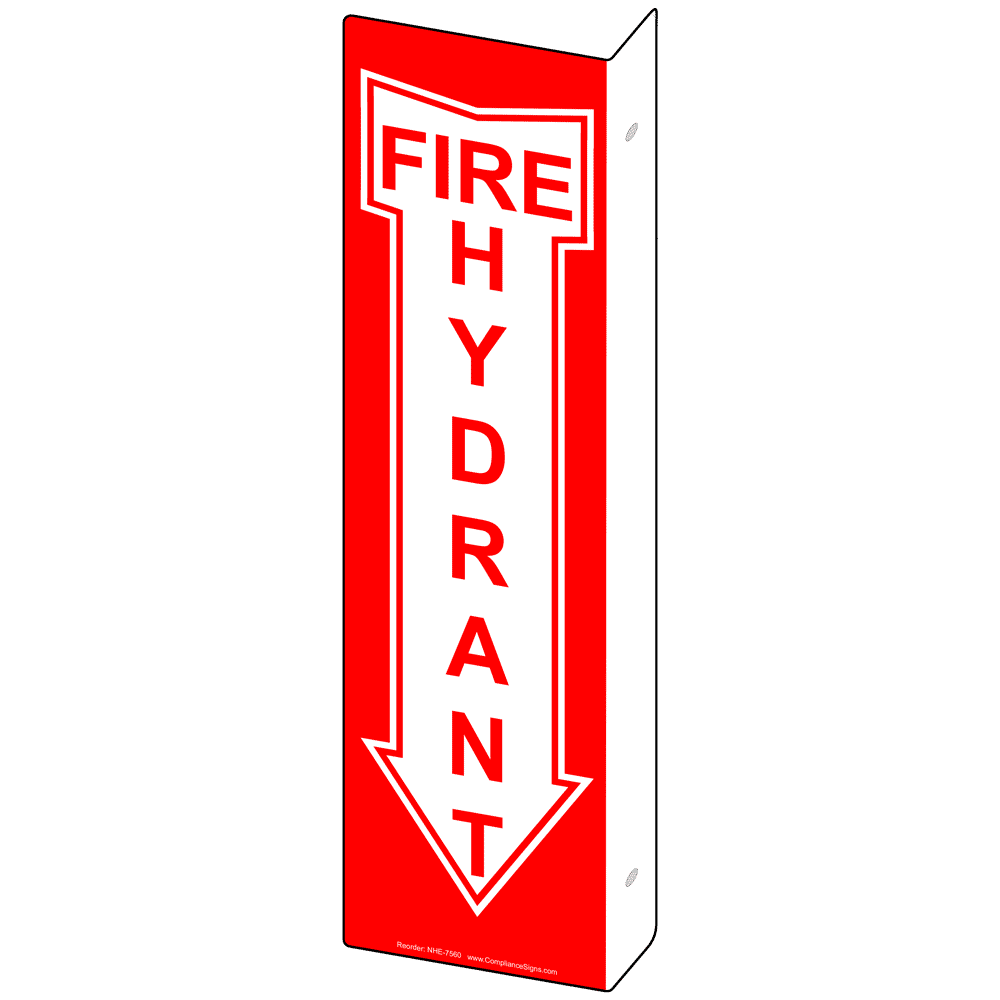 Fire Hydrant Sign NHE-7560Proj Fire Safety / Equipment