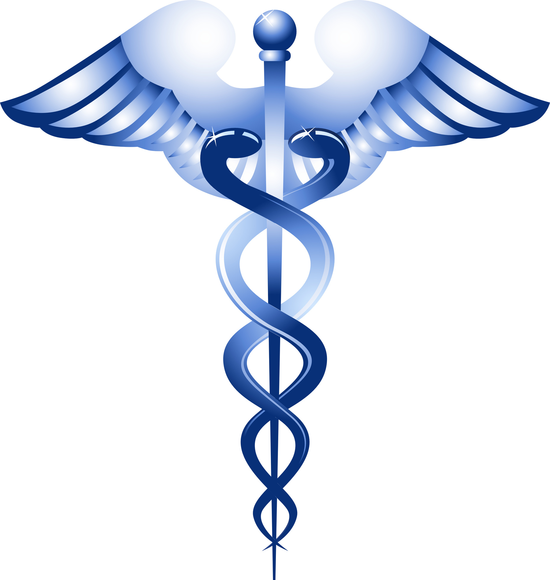 Dark blue doctor logo clipart