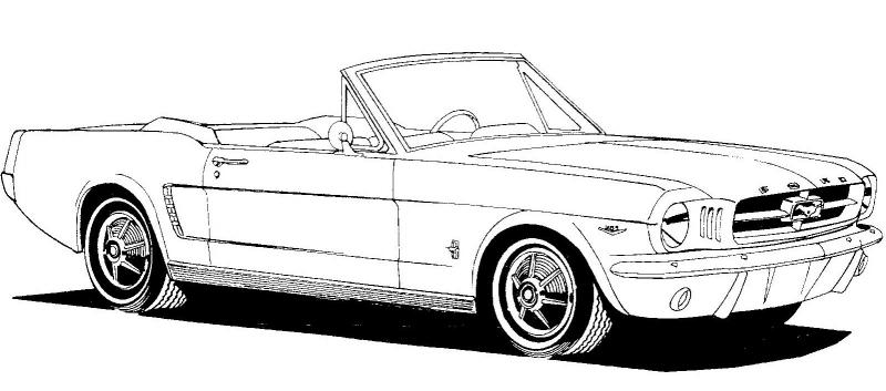 1965 Mustang Clipart