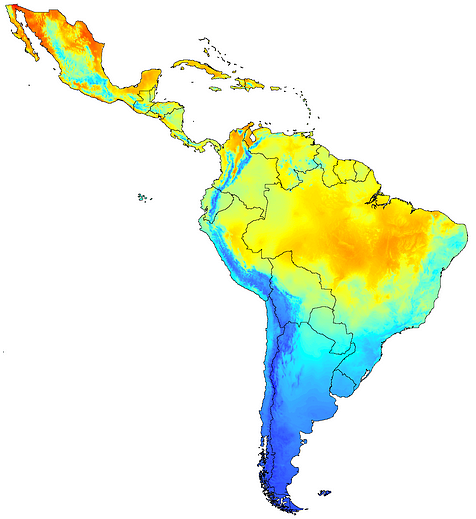 Climate Map For South America Clipart Best