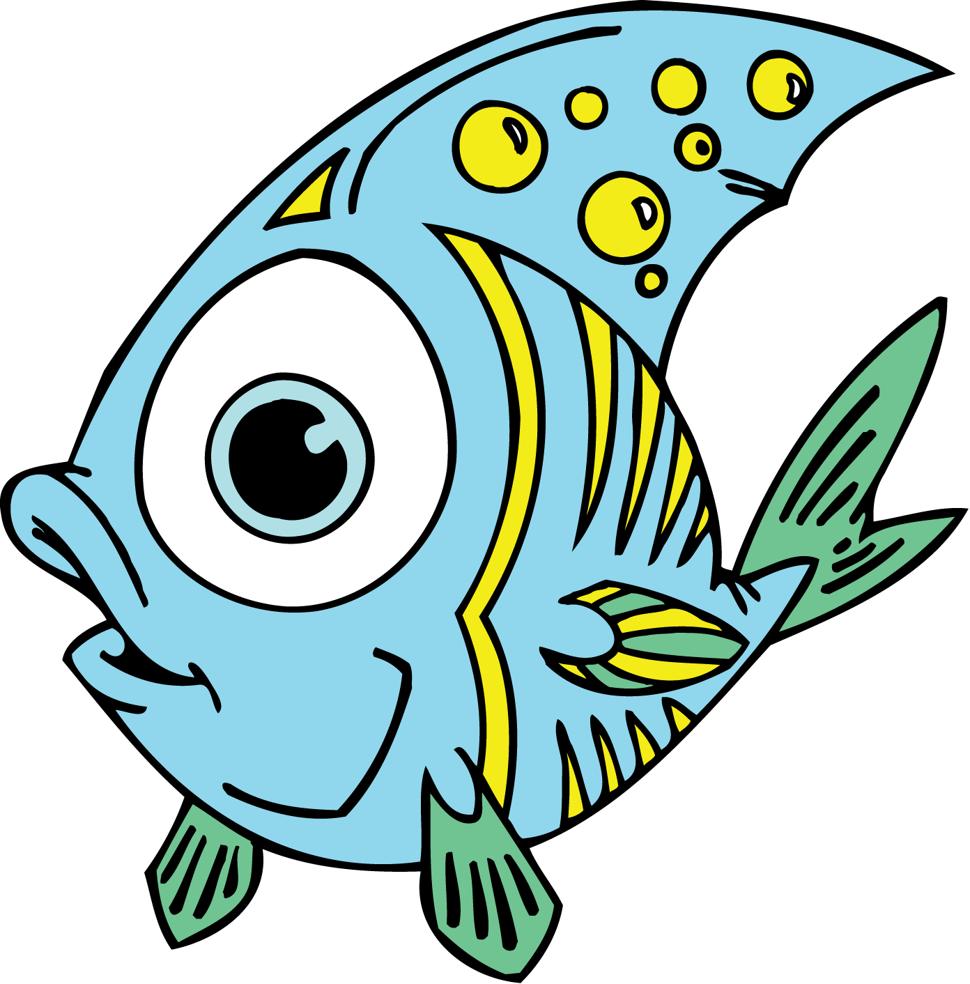 Funny fish clip art