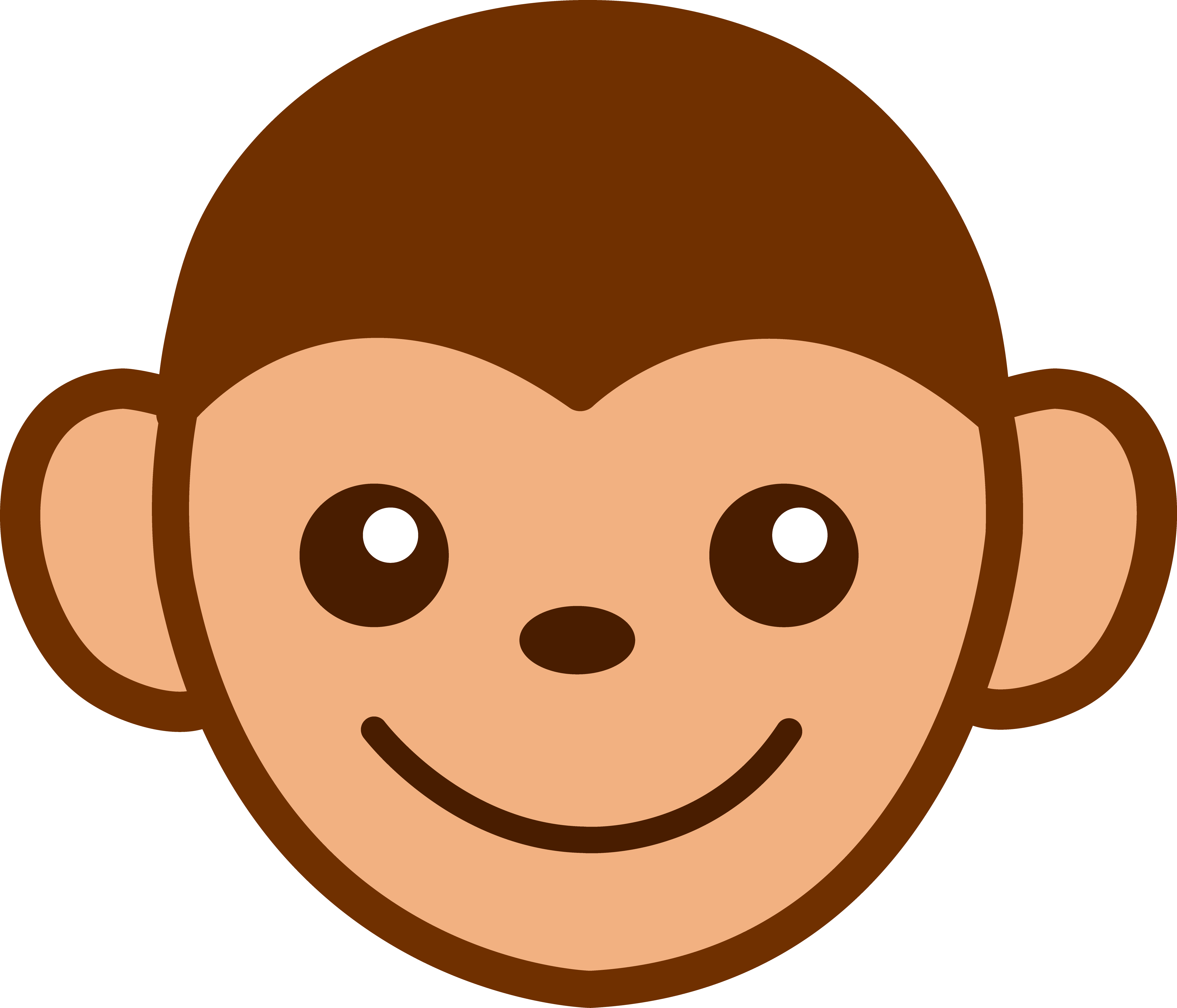 Cartoon Monkey# Face