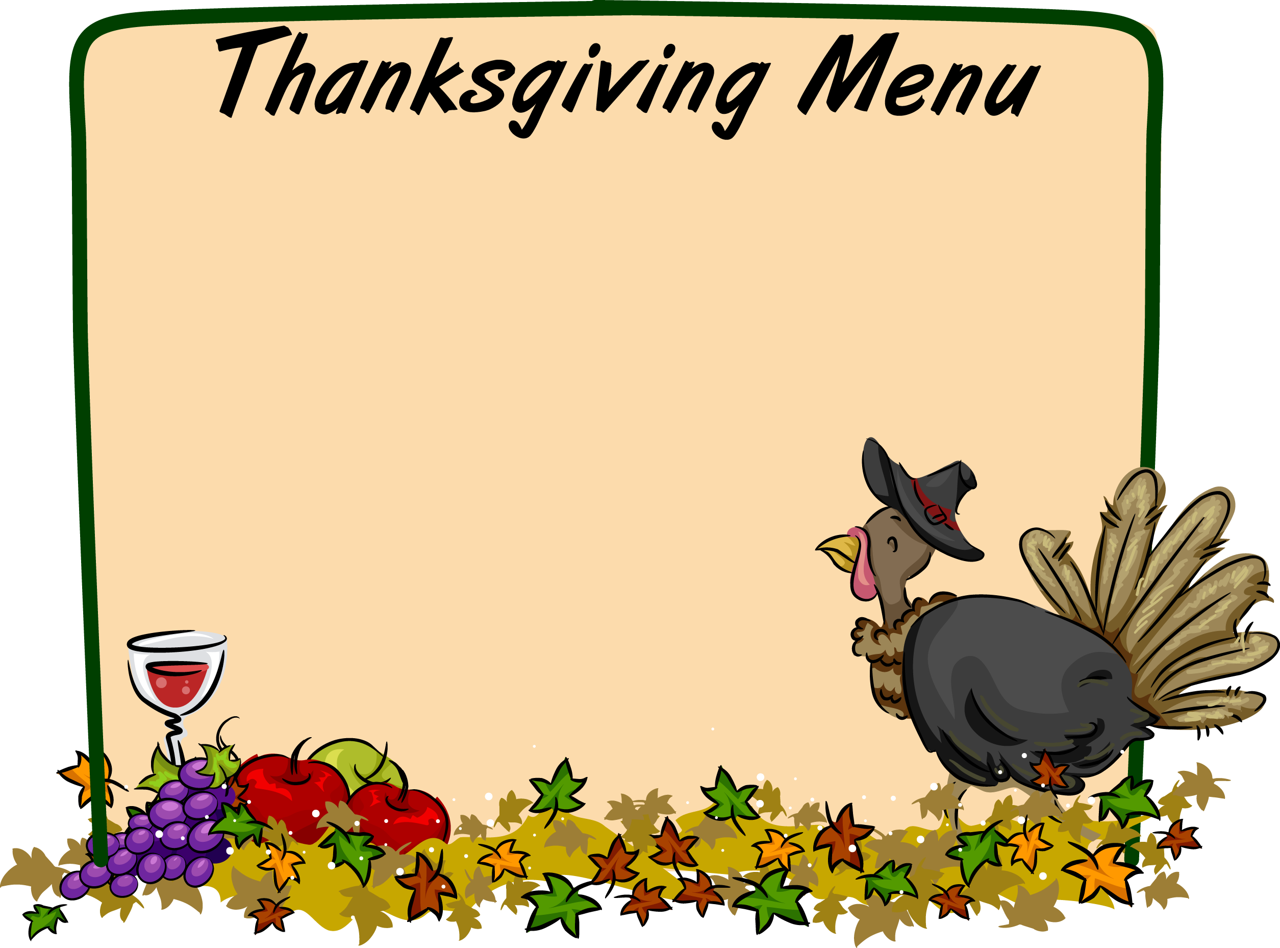 Thanksgiving Borders Clipart