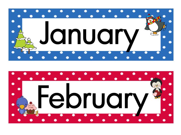 Clip Art Months Of The Year Clipart