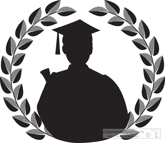 Clipart graduate silhouette