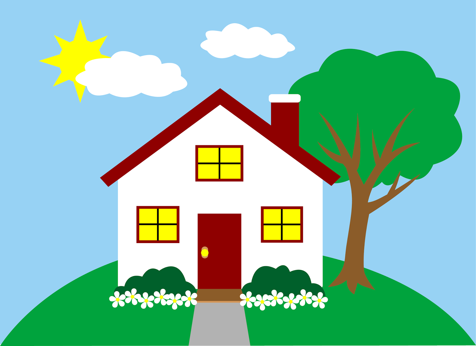 Image of Cute House Clipart #10479, Little Red School House Clip ...