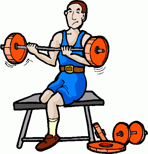 Weight Training Clipart