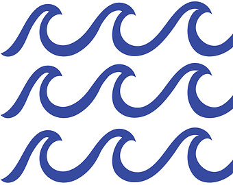 Waves clipart outline