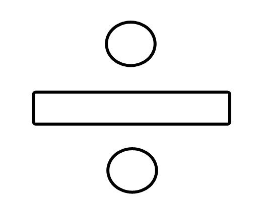 Division symbol clip art