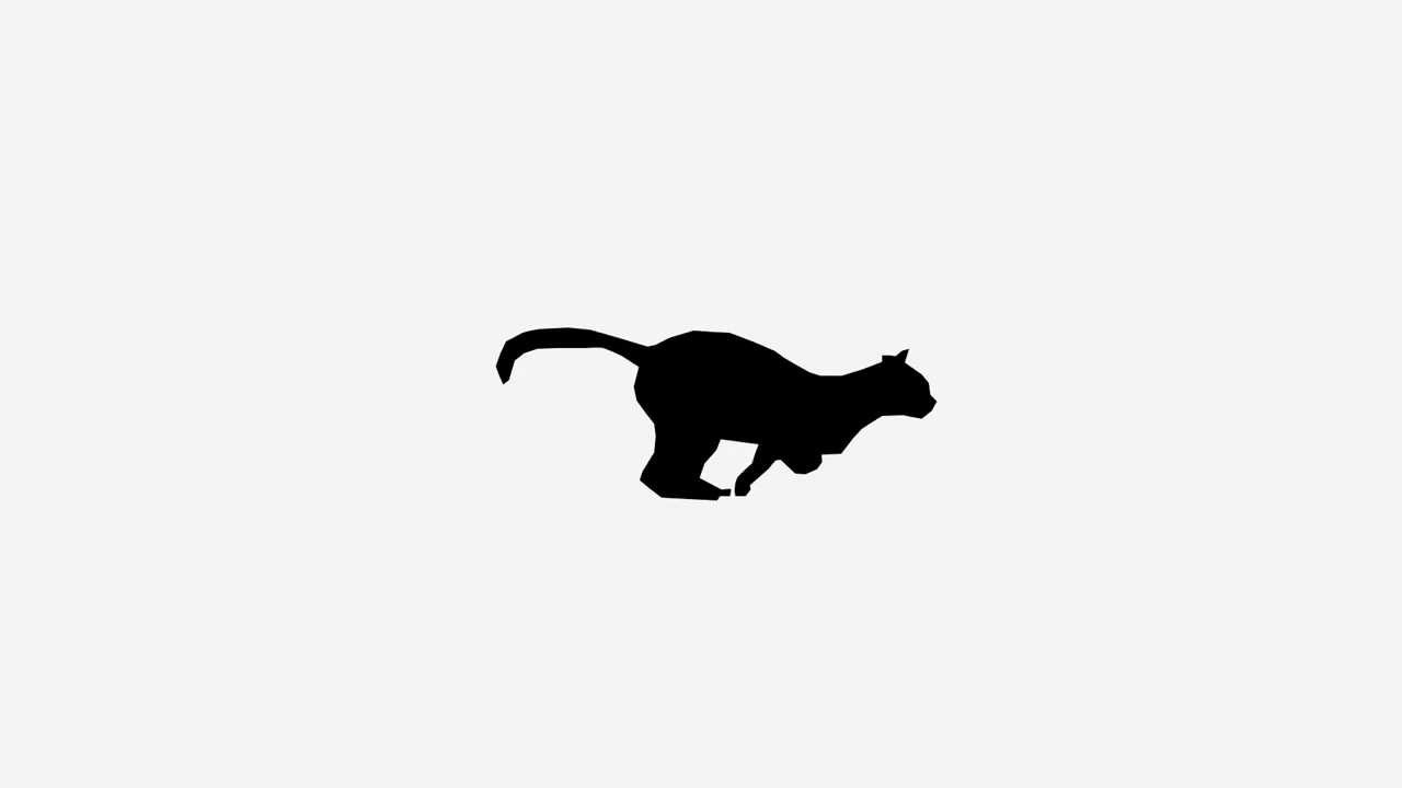 Animated Cat Running - YouTube