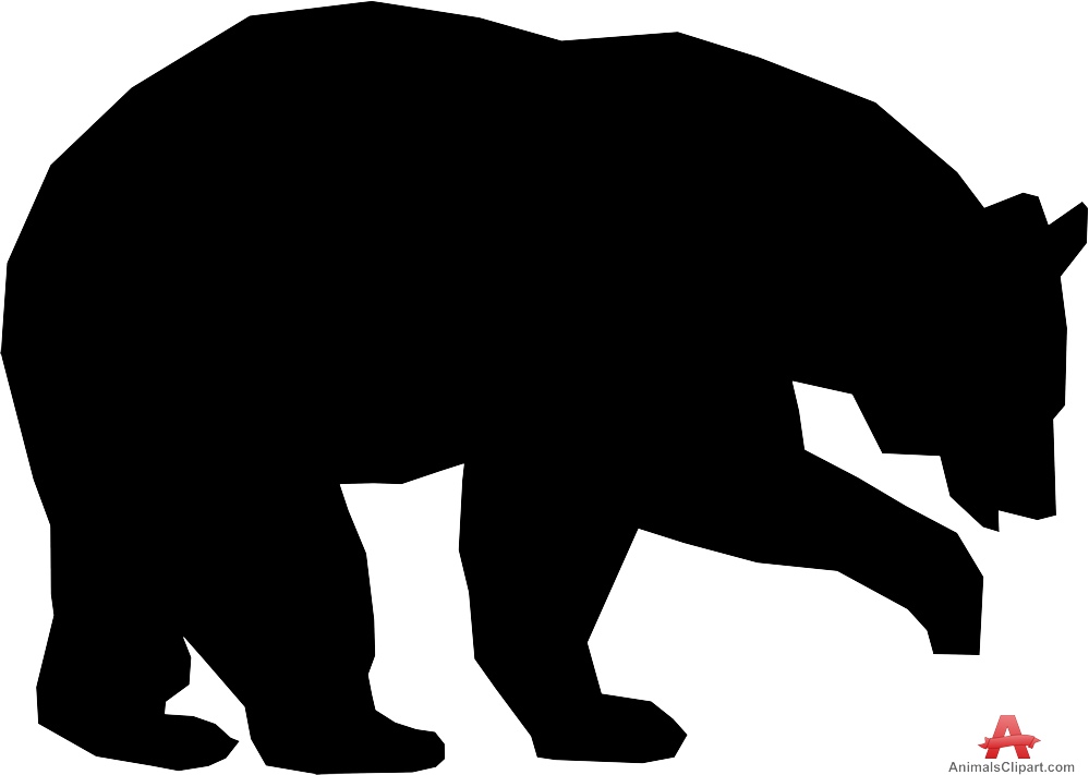 Bear silhouette clip art