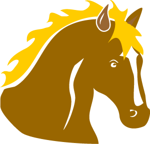 Golden Palomino Horse Head Iron On Transfer