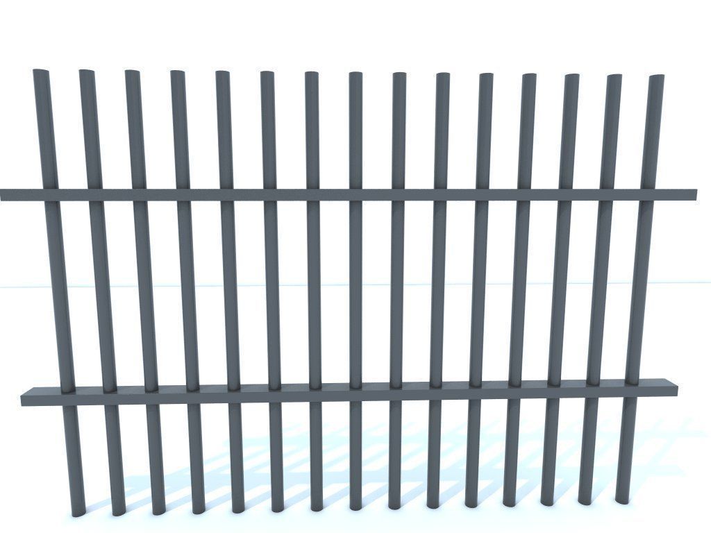 3D model Prison bars VR / AR / low-poly OBJ 3DS FBX MTL | CGTrader.com