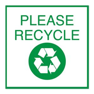 MS1500 - 10 1/2" x 10 1/2" Plastic Sign - Please Recycle w… | Flickr