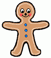 Free gingerbread man clipart