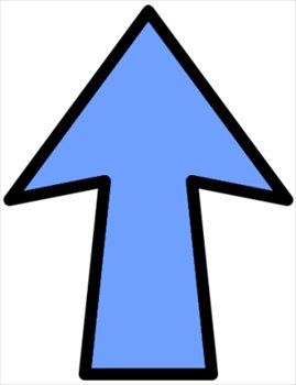 Clipart arrow pointing up