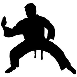 Karate Silhouette Clipart