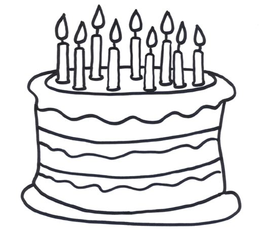 Birthday Cakes Drawings Clipart - Free to use Clip Art Resource