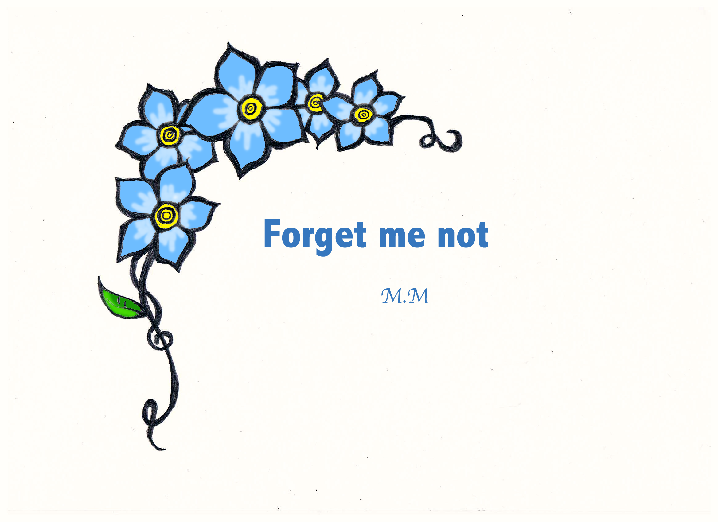 clip art forget me not flower - photo #38