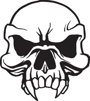 Skull tattoo clipart