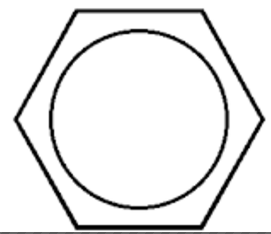 Why is there a circle drawn in the middle of benzene structure ...