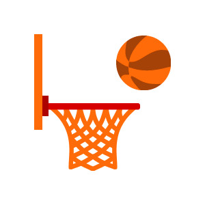 Basketball hoop clipart logo