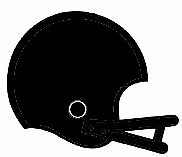 Football Helmet Clip Art Black And White - Tumundografico