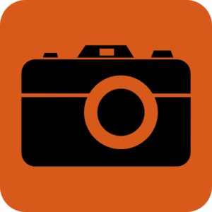 Orange Camera Black Clip Art - vector clip art online ...