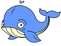 Cute Whale Drawing - ClipArt Best
