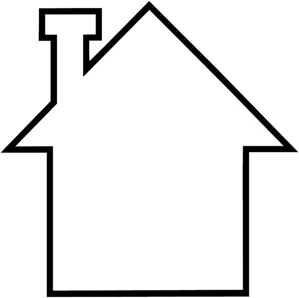 House drawing design clipart in simple