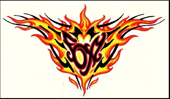 Tattoos With Flames - ClipArt Best