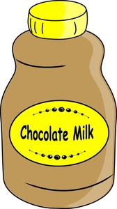Milk Clipart Image - Plastic Jug of Chocolate Milk