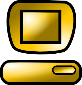 Pc Desktop Icon clip art - vector clip art online, royalty free ...