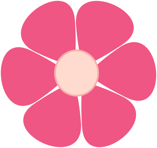 Pink Flower clip art - vector clip art online, royalty free ...