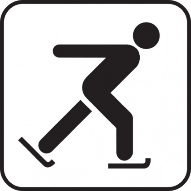 skating on ice symbol | Download free Vector
